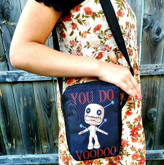 Voodoo Doll Handbag. Lightweight Canvas Bag. - Picture 2 of 3